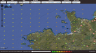 Carte des vents sur la Manche