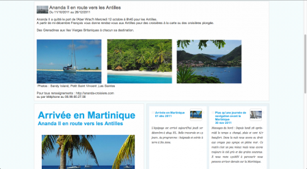 Ananda en route vers les antilles
