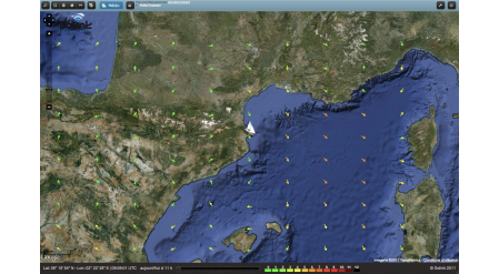 Visualisation très simplifée pour les non-navigants